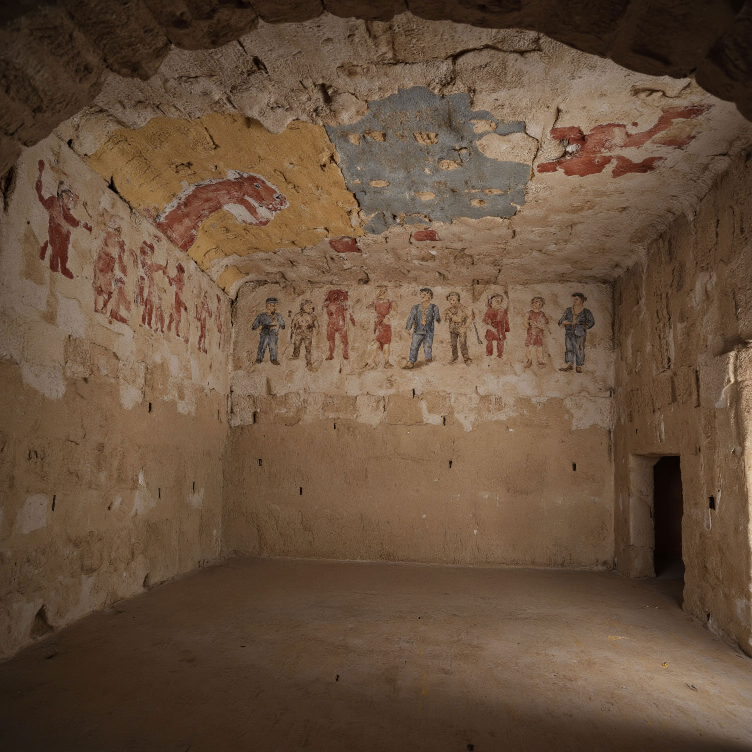 Eine weiter atemberaubende Ansichten aus den Höhlen mit seinen einzigartigen Malereien und Abbildungen.