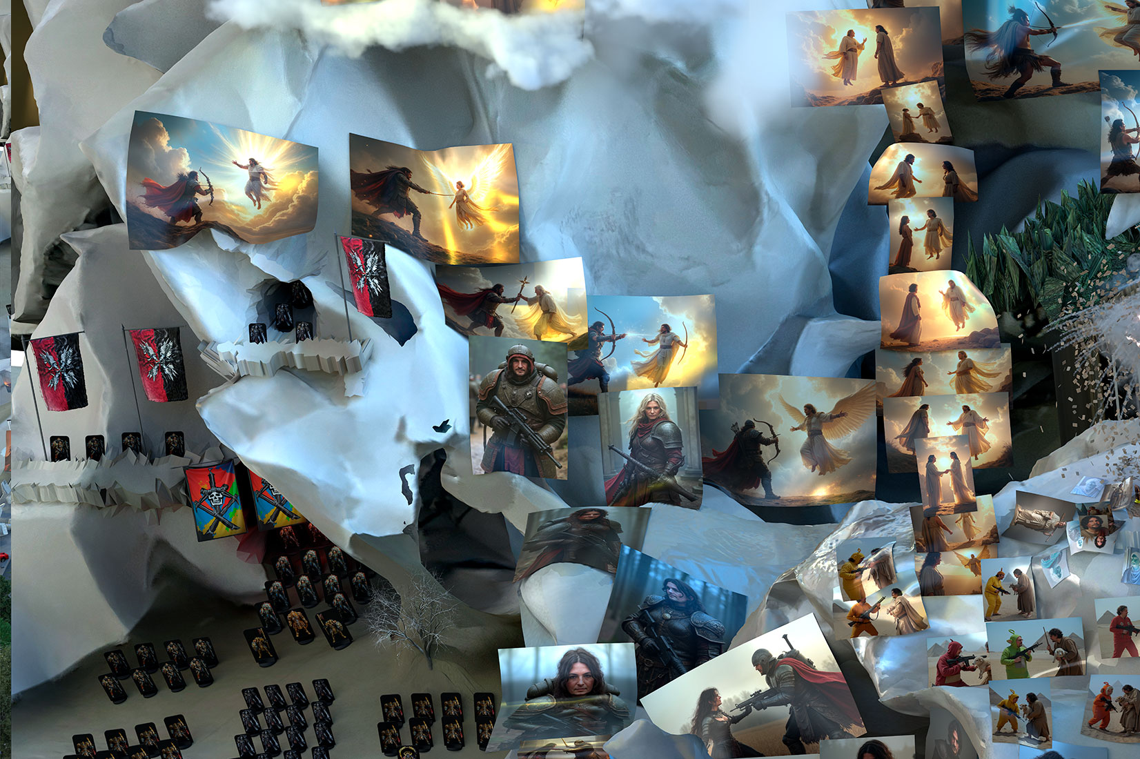 Sleep Well II: Die visuelle und inhaltliche Fortsetzung meiner Arbeit „Sleep Well I“. Aufbauend auf Fotogrammetrie, KI, Machine-Learning und Fotografie.