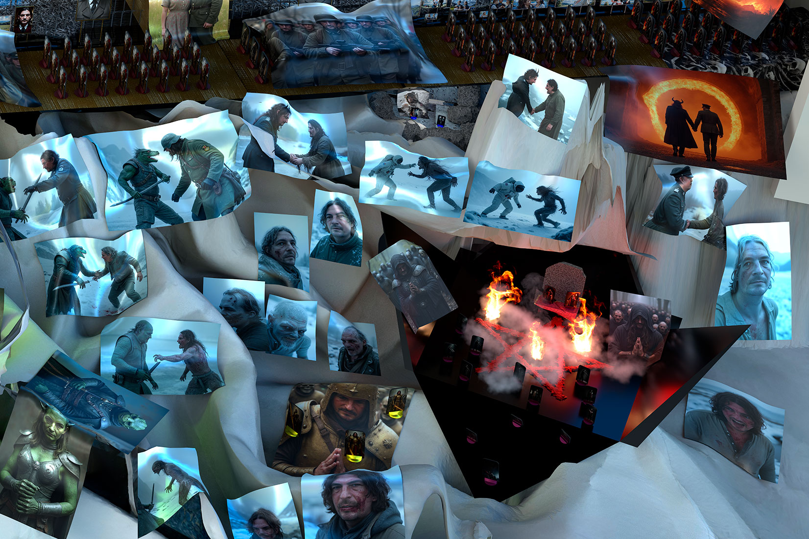 Sleep Well II: Die visuelle und inhaltliche Fortsetzung meiner Arbeit „Sleep Well I“. Aufbauend auf Fotogrammetrie, KI, Machine-Learning und Fotografie.