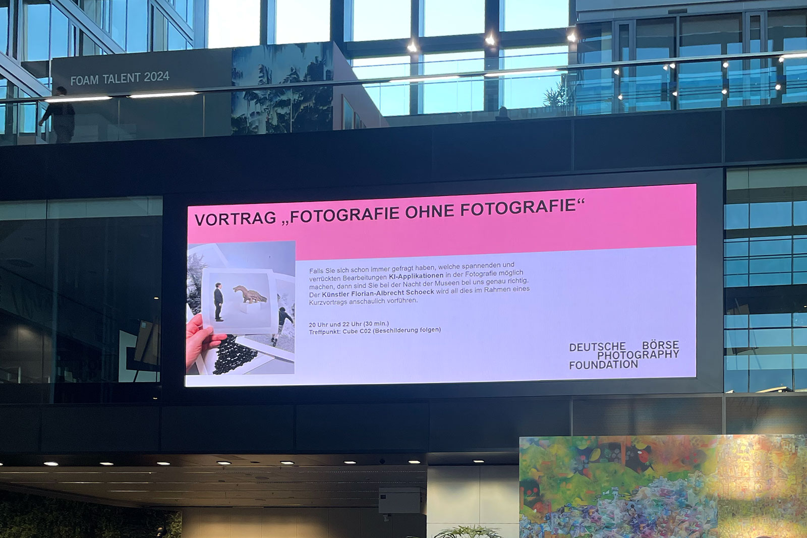 „Fotografie ohne Fotografie“ – ein Vortrag in der Deutschen Börse Photography Foundation