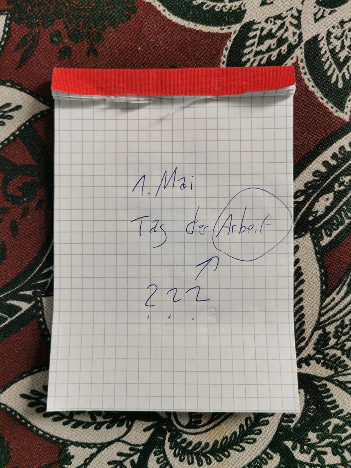 1. Mai – Tag der Arbeit!